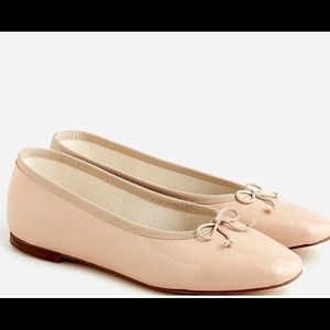 NIB Zoe Patent Ballet Flat- Desert Taupe, Size 7